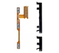 Pour Xiaomi Redmi Note 7 / Note 7 Pro nappe + boutons extérieurs d'allumage Power On Off volume de remplacement - Noir