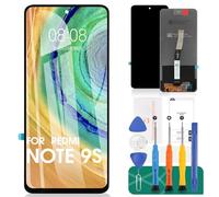 pour XiaoMi Redmi Note 9 Pro 4G Ecran LCD M2003J6B2G M2003J6A1G Ecran de Remplacement pour XiaoMi Redmi Note 9S Ecran Tactile Capteur Numériseur (Noir sans Cadre)