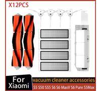 Pour Xiaomi Roborock S5 S502-00 S502-02 S5 Max Dock MaxV Dock Pure E4 E5 Robot Aspirateur Pièce De Rechange Brosse Latérale Principale Filtre Vadrouille 1PCS