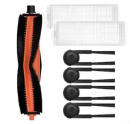 Pour Xiaomi Robot Aspirateur S40 Pro OV71GL Brosse principale de rechange Kit de filtre latéral Comprend 1 brosse principale, 2 filtres et 4 brosses latérales pour un nettoyage efficace du sol