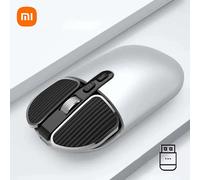pour Xiaomi souris sans fil 2.4 GHz e bureau antidérapante 1600 DPI réglable USB Rechargeable double modèle silencieux souris de bureau Windows Silver Single Mode