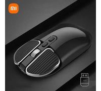 pour Xiaomi souris sans fil 2.4 GHz e bureau antidérapante 1600 DPI réglable USB Rechargeable double modèle silencieux souris de bureau Windows Black Single Mode