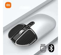 pour Xiaomi souris sans fil 2.4 GHz e bureau antidérapante 1600 DPI réglable USB Rechargeable double modèle silencieux souris de bureau Windows Silver Dual Mode