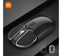 pour Xiaomi souris sans fil 2.4 GHz clé de bureau antidérapante 1600 DPI réglable USB Rechargeable double modèle silencieux souris de bureau Windows Black Dual Mode