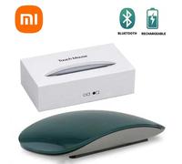 pour Xiaomi souris sans fil Bluetooth, Rechargeable, silencieuse, tactile, multi-arc, magique, Ultra-mince, pour ordinateur portable, Ipad, Mac, PC, Macbook Green