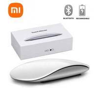 pour Xiaomi souris sans fil Bluetooth, Rechargeable, silencieuse, tactile, multi-arc, magique, Ultra-mince, pour ordinateur portable, Ipad, Mac, PC, Macbook White