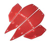 Pour XMAX250 XMAX300 XMAX400 2017-2018 Repose-pieds Scooter Marchepied Plaque Pied(Red)