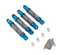 Pour Xmykc01 Cm Pour Jimny 1/16 Rc Car Upgrade Parts Accessories 4Pcs Metal Shock Absorber Repair Accessories Replacement Amortisseur Spécial RC(Blue)