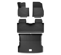 pour Xpeng G6 2023 2024 2025 Tapis Sol Voiture Doublure Coffre Coussin TPE 3D Pied Tous Temps Noir Tapis Coffre sur(LHD 4pcs)