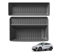 pour Xpeng G6 2023-2025 Tapis Sol Voiture Doublure Coffre Coussin TPE 3D Pied Imperméable Plateau sans Odeur Noir Tapis Coffre sur(Lower-Trunk)