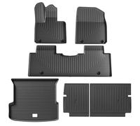 pour Xpeng G9 2023-2025 Tapis Sol Voiture Doublure Coffre Coussin TPE 3D Pied Imperméable Ensemble Plateaux sans Odeur Noir Tapis Coffre sur(LHD 6pcs)