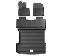 pour Xpeng G9 2023-2025 Tapis Sol Voiture Doublure Coffre Coussin TPE 3D Pied Imperméable Ensemble Plateaux sans Odeur Noir Tapis Coffre sur(LHD 4pcs)