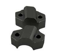 pour XSR900 pour XSR-900 pour XSR pour 900 2016-2024 Collier Serrage Guidon Adaptateur D'extension Guidon Traînée Pontets De Guidon De Moto(Black)