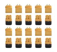 Pour Xt60 15a et alimentation femelle avec placage pour batterie au lithium 20 connecteurs Elite en nylon doré RC mâle courant constant