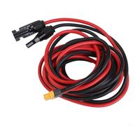 Pour XT60 compatible avec câble d'extension solaire 10 AWG pour relier des réseaux solaires aux centrales électriques portables et aux solutions d'énergie hors réseau (3 mètres)