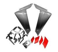 pour Y&amaha pour MT-09 SP pour MT09 pour MT 09 2021-2023 Moto Sport Downforce Becquets Latéraux Aérodynamique Déflecteur D'aile De Vent Aileron Latéral De Moto Carénage(Carbon Look-Red)
