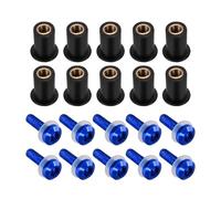 Pour Y&amaha Pour N-MAX 125 150 155 2016-2025 M5 Moto Pare-brise Spoiler Boulons Vis(Blu)