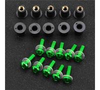 Pour Y&amaha Pour TDM 850 900 TDR250 XT1200Z/ZE XT660Z Super Tenere 10 Pièces 5MM Kit Vis Montage Boulon Pare-brise(Green)
