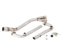 Pour Y&amaha T-MAX Tmax 500 530 2010-2016 Moto Système D'échappement Complet Tuyau Intermédiaire Liaison Silencieux D'extrémité tuyau d'échappement moto(Sliver)