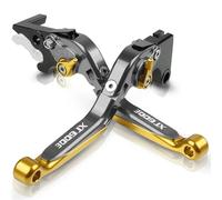 pour Y&amaha XT 600 E XT600 E 1990-2002 1991 1992 1993 1994 1995 1996 1997 1998 Leviers d'embrayage De Frein Extensibles Pliables pour Moto ZSVSMDPVG(Gray-Gold)