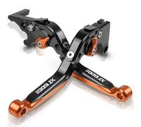 pour Y&amaha XT 600 E XT600 E 1990-2002 1991 1992 1993 1994 1995 1996 1997 1998 Leviers d'embrayage De Frein Extensibles Pliables pour Moto ZSVSMDPVG(Black-Orange)