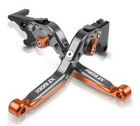 pour Y&amaha XT 600 E XT600 E 1990-2002 1991 1992 1993 1994 1995 1996 1997 1998 Leviers d'embrayage De Frein Extensibles Pliables pour Moto ZSVSMDPVG(Gray-Orange)