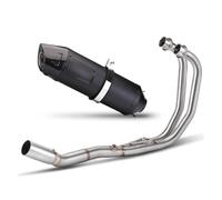 Pour YAM&AHA R3 R25 2015-2024 Escape - Collecteur D'échappement En Carbone, Tube De Liaison Avant, Système Complet, Style Racing, Silencieux Slip-on(Style A)