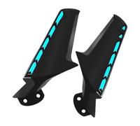 pour Yam&aha YZF-R1 YZF R1 2009-2014 Moto Modifié Avant Rétroviseur Arrière Fixe Aile De Vent Rétroviseur Latéral Aileron Ailes Aileron Latéral De Moto Carénage(Bright Black Blue)