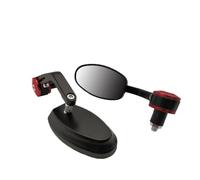 Pour Yama&ha Mt07 Mt09 Fz07 Fz09 Mt/fz 07 09 Mt10 Xsr 700 Rétroviseurs Latéraux De Moto Rétroviseur Café Racer compatibles(Rouge)
