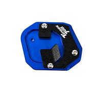 Pour Yama&ha Tenere 700 T7 2019-2021 Motos Béquille Pied Béquille Latérale Agrandisseur Plaque Extension Pad CNC Support Plaque Pneu Valve Caps(Bleu)