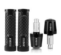 Pour Yama&ha XVS1300 2015 2016 2017-2022 2021 2020 7/8 ''22mm Poignées De Moto Poignée Barre Anti-dérapant Guidon Extrémités Prise guidon(Noir)