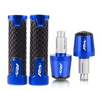 Pour Yama&ha YZF-R6 YZFR6 YZF YZFR6S YZF600 7/8 ''22mm Poignées De Moto Guidon Anti-dérapant Poignée Extrémités Prise guidon(Bleu)