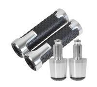 Pour Yamaha DT 125 R DT 125 R/RR DT125RR DT125 RR 2000-2004 2003 2002 2001 Moto Poignée Et Bouchon Ensemble Embout De Guidon contrepoids(Argent)