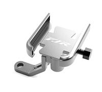 pour Yamaha FJR1300 FJR 1300 SUPERTENERE Accessoires de Moto GPS Support de Support Guidon Miroir Support pour téléphone Portable (Couleur : Mirror Type Silver)