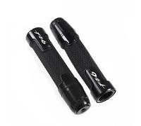 pour Yamaha FZ1 FZ 1 FZ6 FZ 6 FZ8 FZ 8 Moto 7/8 22mm Poignées de Guidon en Caoutchouc Aluminium Embouts de poignée Bouchons de Guidon Remplacer(Black2)
