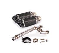 Pour Yamaha FZ6 FZ6N FZ6S Système D'échappement Moto Tuyau À Double Sortie Tube De Liaison Intermédiaire Sans Lacet 51mm Silencieux Amovible DB Killer(6)