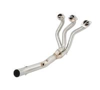 Pour Yamaha Pour MT-09 FZ-09 FJ09 Pour MT09 Pour TRACER 900 GT 2015-2020 Échappement Slip On Échappement Modifié Tuyau De Liaison Avant 51mm DYDGUTUFB(Argent)