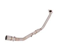 pour Yamaha pour MT15 YZF R15 V3 pour MT125 2017-2024 Echappement Moto Échappement Avant Mid Link Pipe Connecting 51mm Muffler(Type A)