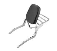 pour Yamaha pour Virago XV 125 250 XV125 XV250 1989-2019 Porte-Bagages Dossier Passager Moto(Chrome Black)