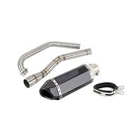 Pour Yamaha Pour YZF-R15 R5 Pour MT-15 V3 R125 2008-2019 Moto Système Complet D'échappement Système D'échappement Modifié Moyen Lien Tuyau Sans Lacet(8)