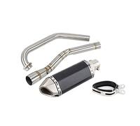 Pour Yamaha Pour YZF-R15 R5 Pour MT-15 V3 R125 2008-2019 Moto Système Complet D'échappement Système D'échappement Modifié Moyen Lien Tuyau Sans Lacet(2)