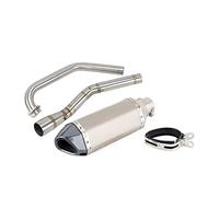 Pour Yamaha Pour YZF-R15 R5 Pour MT-15 V3 R125 2008-2019 Moto Système Complet D'échappement Système D'échappement Modifié Moyen Lien Tuyau Sans Lacet(6)