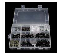 pour Yamaha T-Max 500 530/ABS pour Tracer 900 ABS V-Max TMax500 TMax530 Vis De Carrosserie Boulons Et Écrous Carénage Pare-Brise Moto Boulons Carénage(Black- Silver)