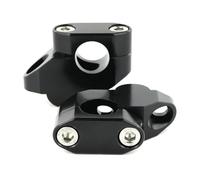 pour Yamaha TDM850 1991-2000 TDM900 2002-2011 22mm 7/8 "Moto Offset Poignée Barre Montage Risers Étendre Déplacé(Gloss Black)