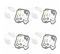pour Yamaha XJ600N / XJ600S Diversion 1992-1995 XJ600 XJ 600 N S Carburateur Kit de réparation de carburateur Joint de Joint Flotteur Vanne torique Pièces 4 Ensembles (Color : 4 carb kit and Float)