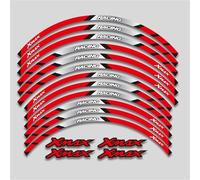 pour Yamaha XMAX300 XMAX250 XMAX125 Autocollants De Jantes À Rayures Réfléchissantes, Accessoires Moto