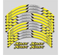 pour Yamaha XMAX300 XMAX250 XMAX125 Autocollants De Jantes À Rayures Réfléchissantes, Accessoires Moto