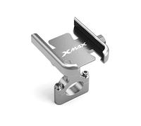 pour Yamaha XMAX300 XMAX400 Xmax X-Max 125 250 300 400 Accessoires de Moto Guidon Support pour téléphone Portable GPS Support de Support (Couleur : Handlebar Silver)
