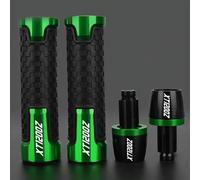 pour Yamaha XT 1200 Z ZE SUPERTENERE 2010-2018 poignées de Guidon Moto extrémités Barre Capuchon d'extrémité Coulissant(Green3)