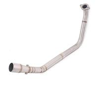 pour Yamaha YZF R125 R15 V3 R15 pour MT125 2008-2019 51MM Systèmes D'Echappement Moto Silencieux Avant Middle Link Pipe Silencieux D'échappement(Type C)